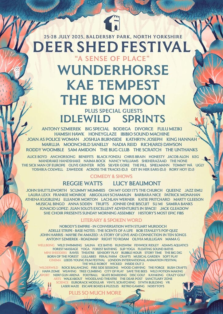 Deer Shed 2025 latest line-up poster
