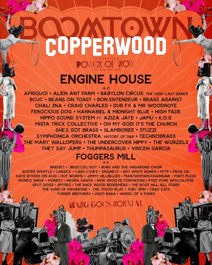Boomtown 2025 Copperwood line up poster