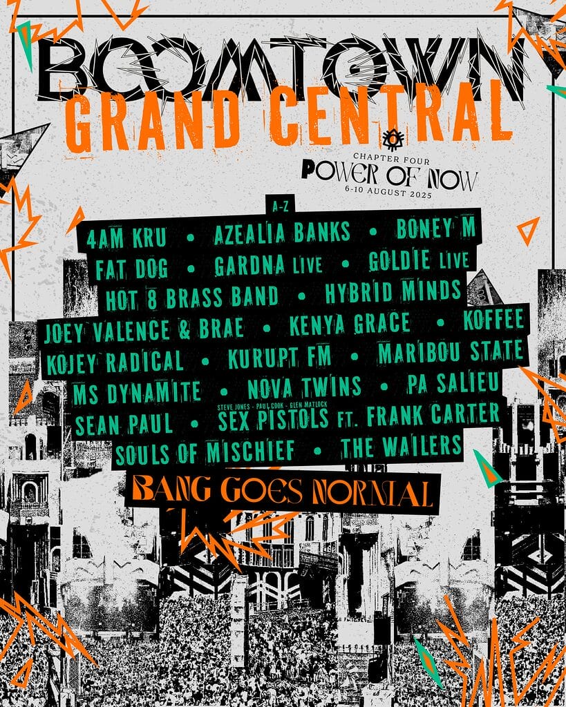 Boomtown 2025 Grand Central line up poster