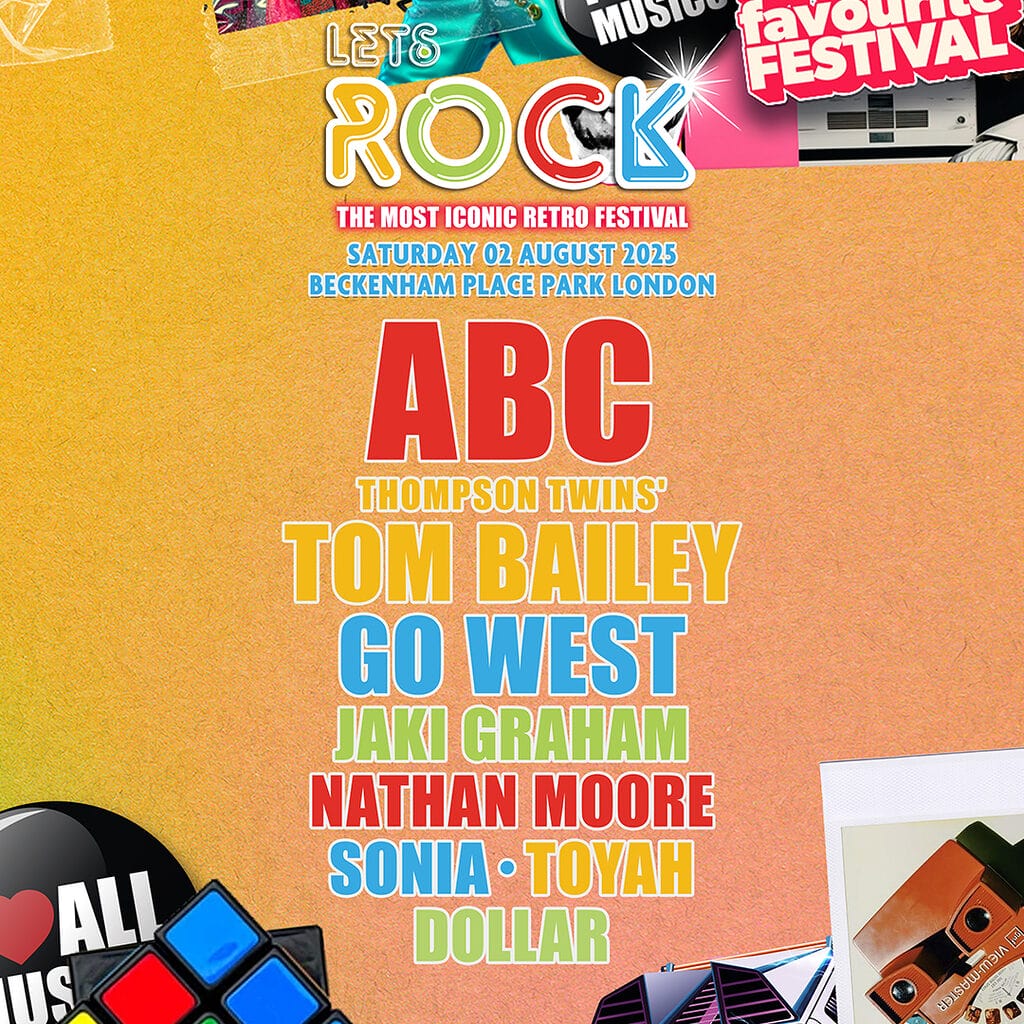 Lets Rock 80s Beckenham 2025 line-up poster
