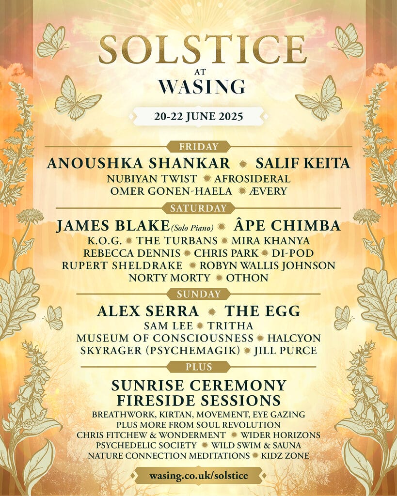 Solstice at Wasing 2025 line-up poster