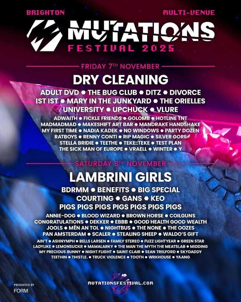 Brighton Mutations Brighton Mutations 2025 line-up poster