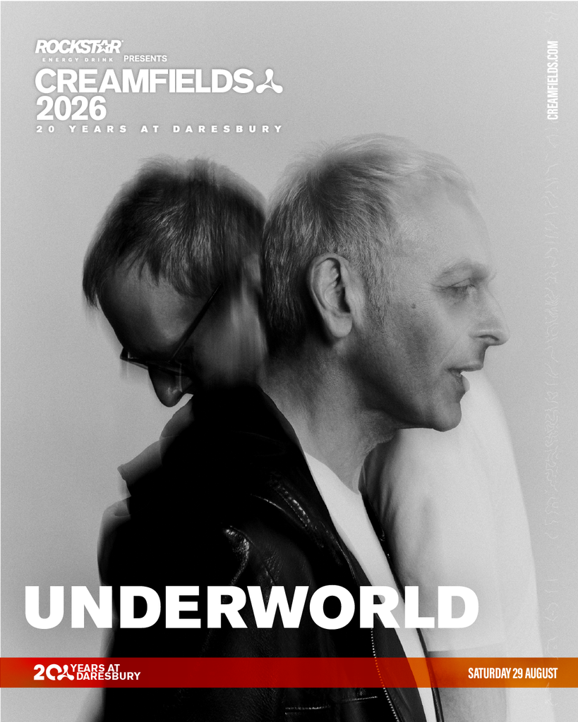 Creamfields 2026 Underworld artist poster