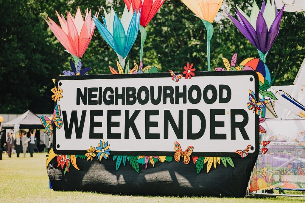 Neighbourhood Weekender big sign