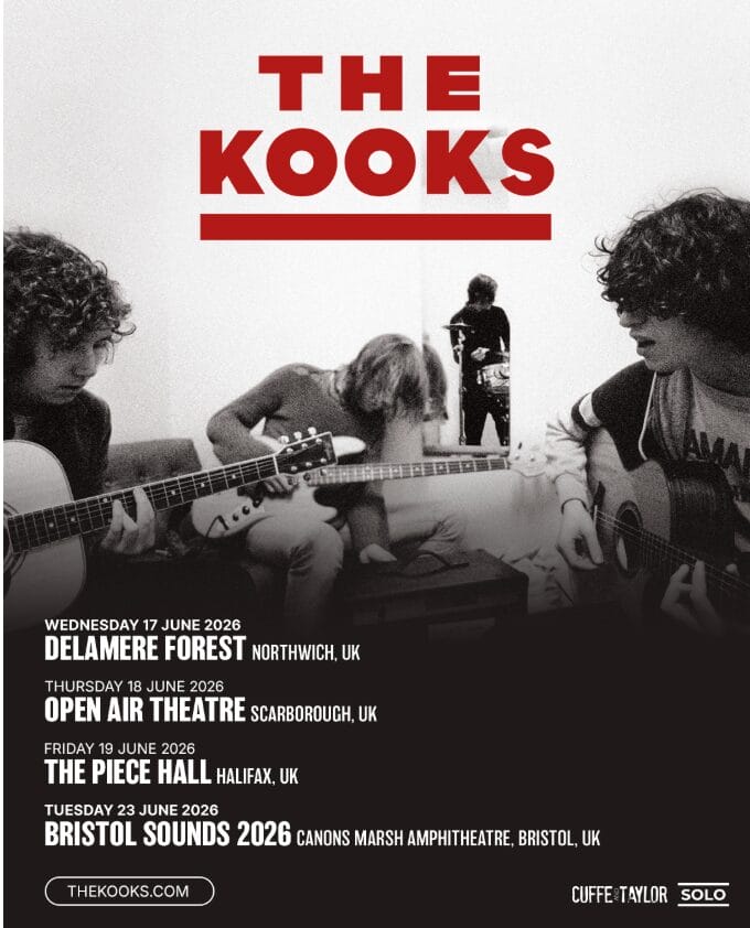image 1 4 The Kooks 2026 UK tour poster