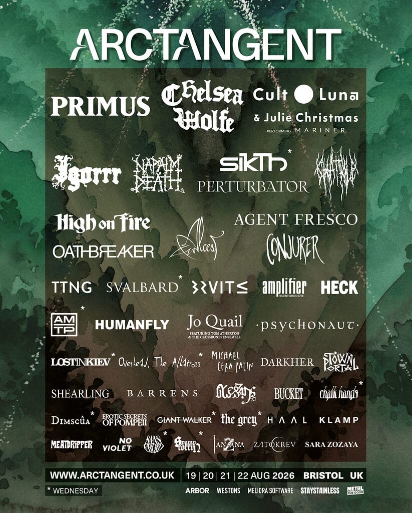 Arctangent 2026 line up poster