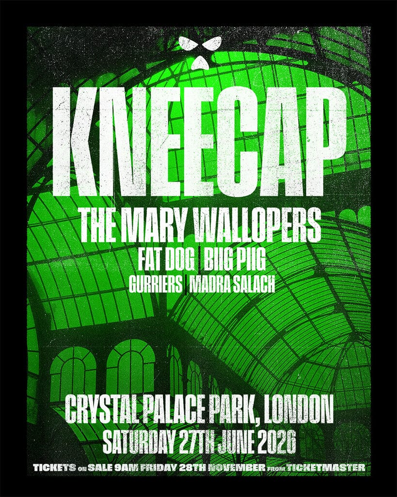 CPP26 Kneecap Admat 02 4x5 Kneecap at Crystal Palace Park line-up poster