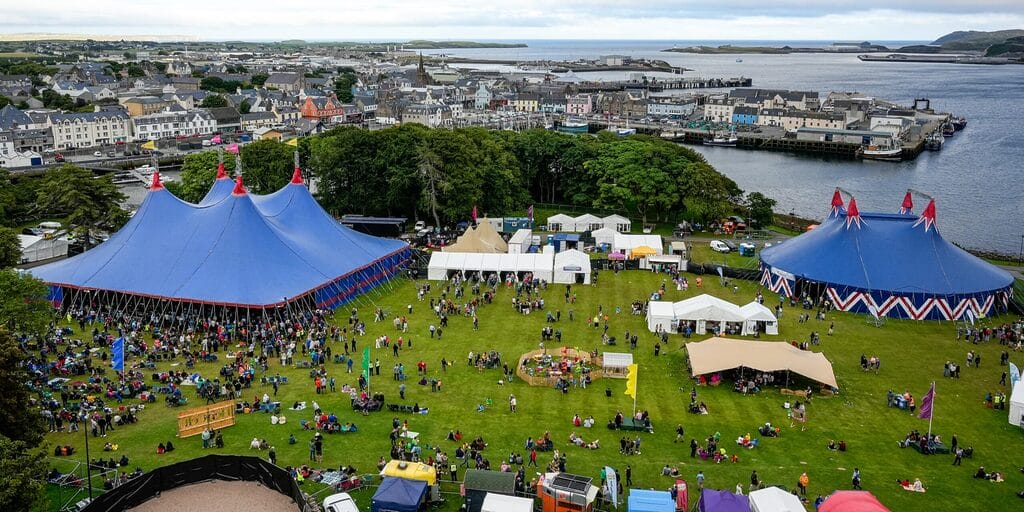 Hebcelt Festival aerial shot Hebcelt Festival aerial shot