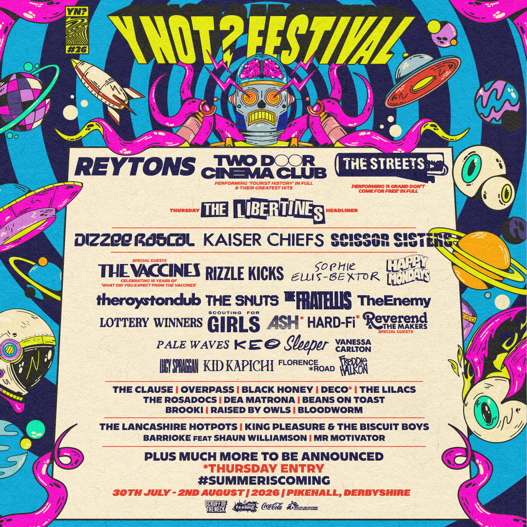 Y Not Festival 2026 line up poster