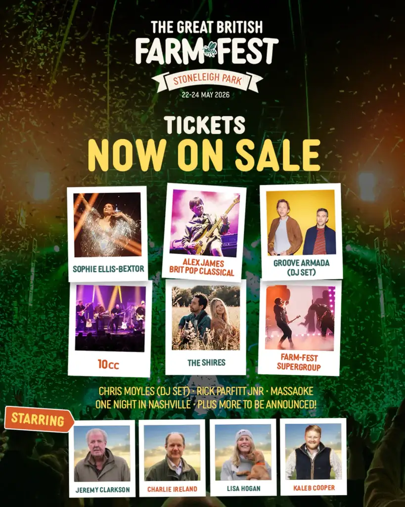 Farm Fest 2026 first line up poster