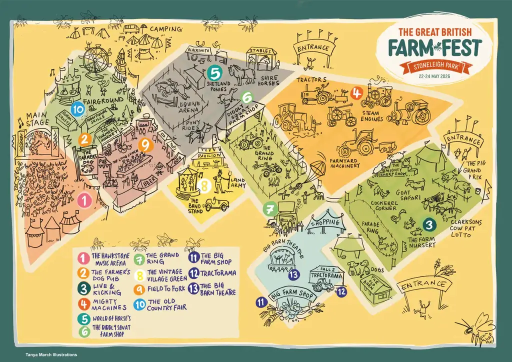Farm Fest 2026 site map