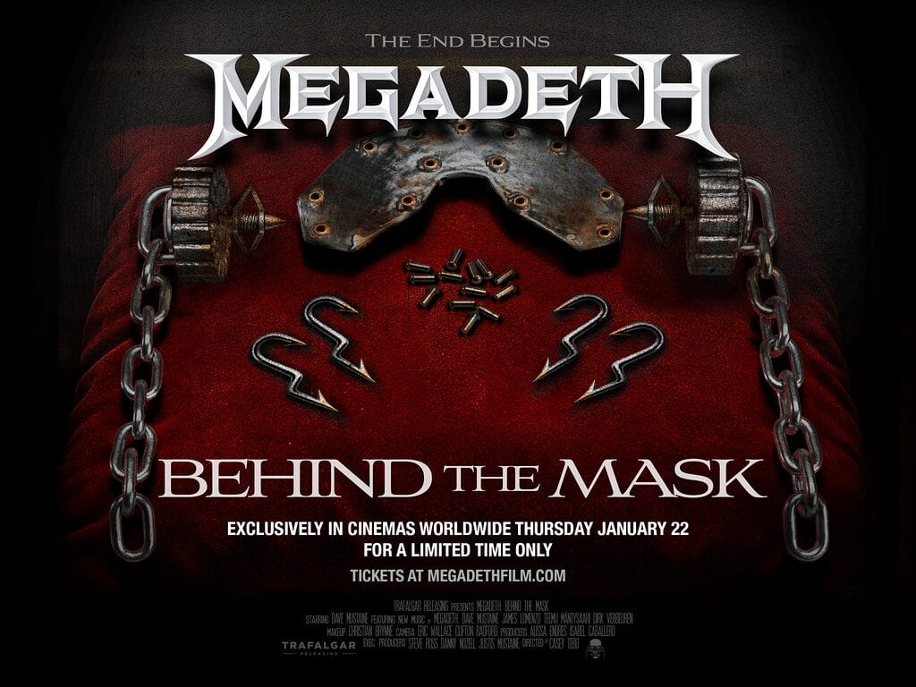 Megadeth Quad 40x30 1 Megadeth behind the mask film poster