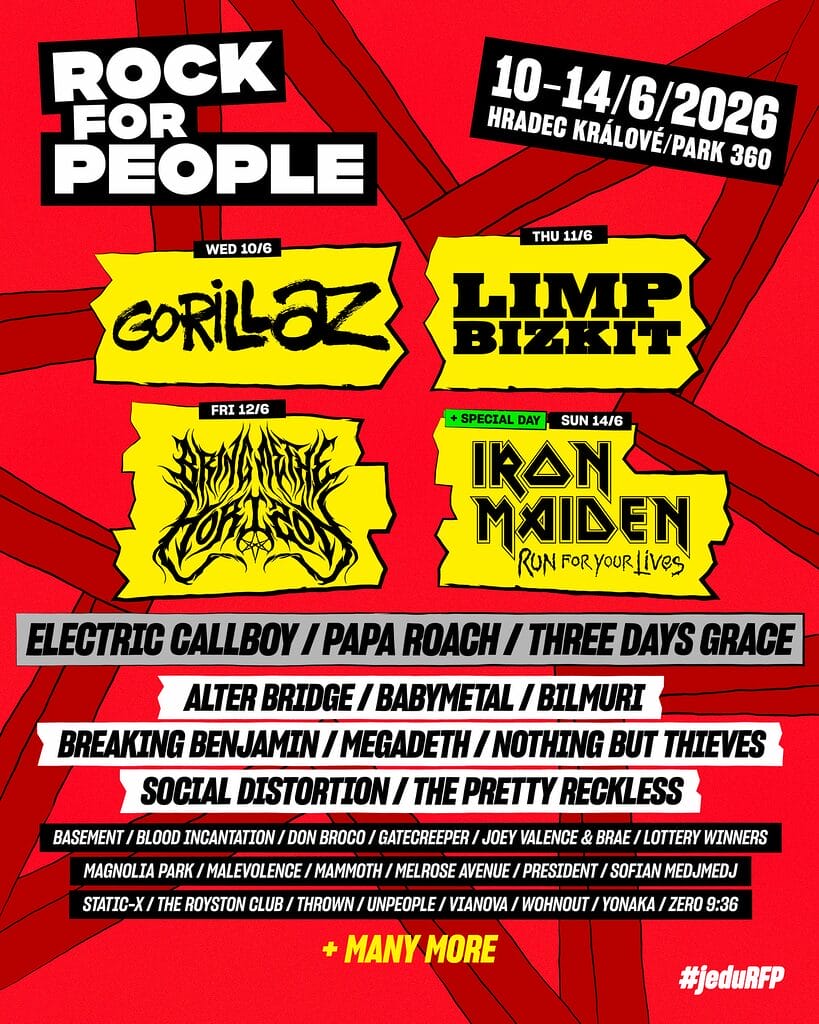 Rock For People 2026 line up poster