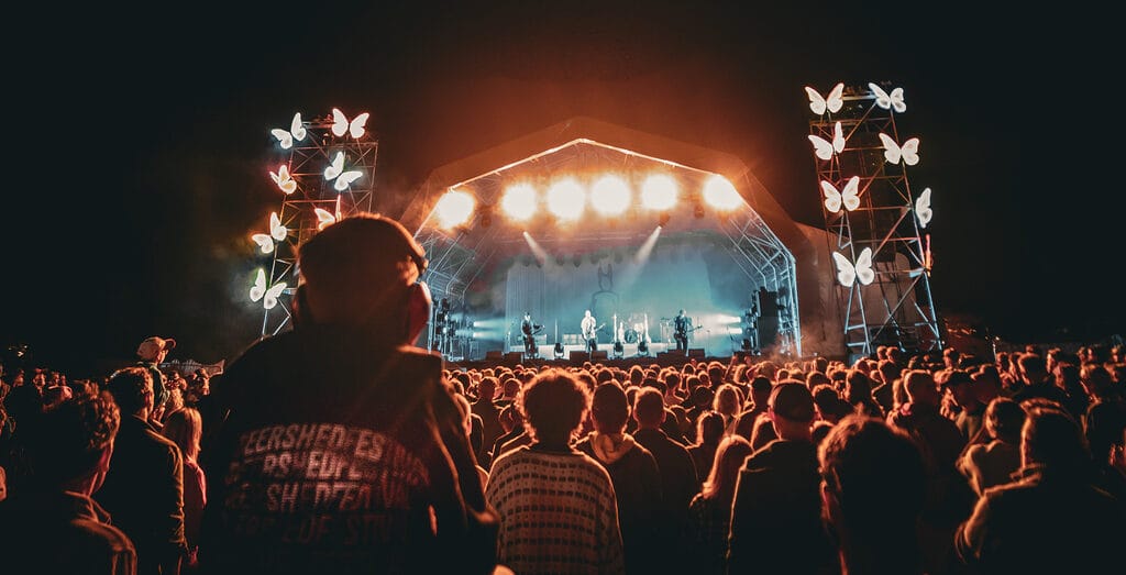 Wilf Gill WUNDERHORSE MAIN Deer Shed main stage at night