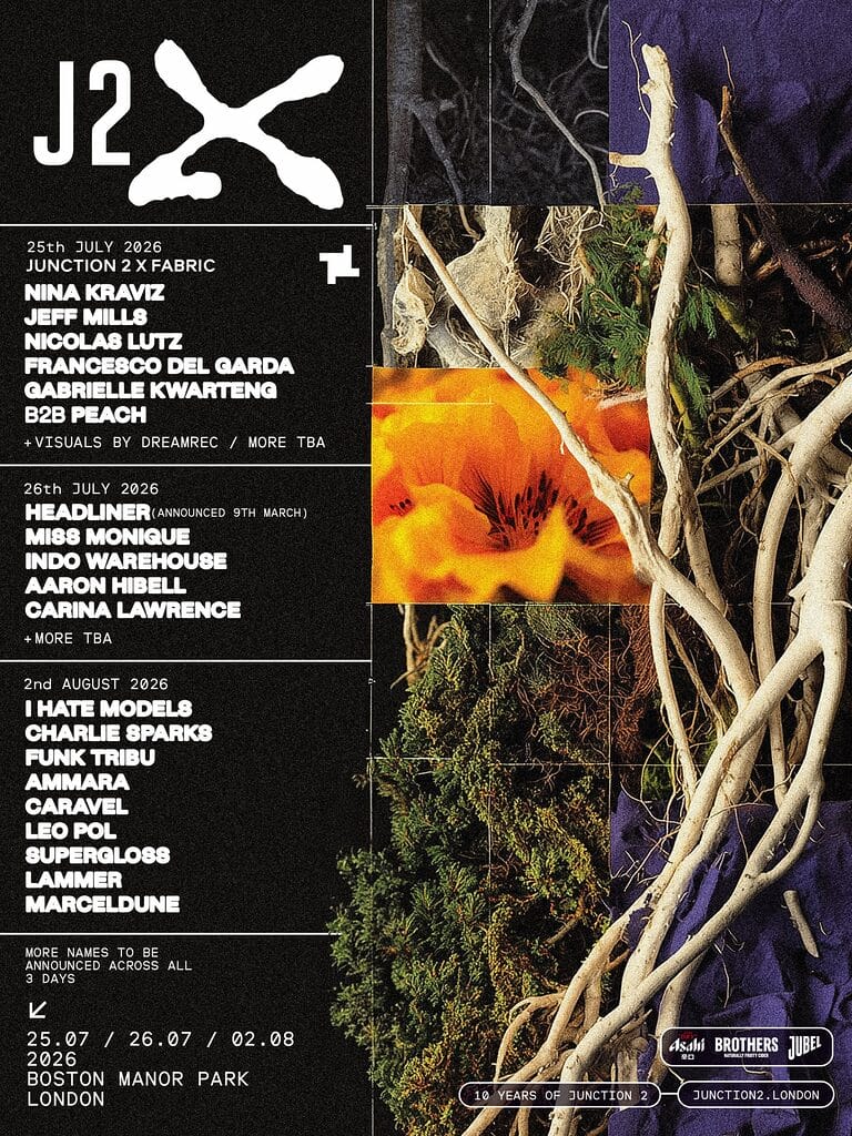 J2 2026 Launch 3x4 1 Junction 2 2026 line-up poster