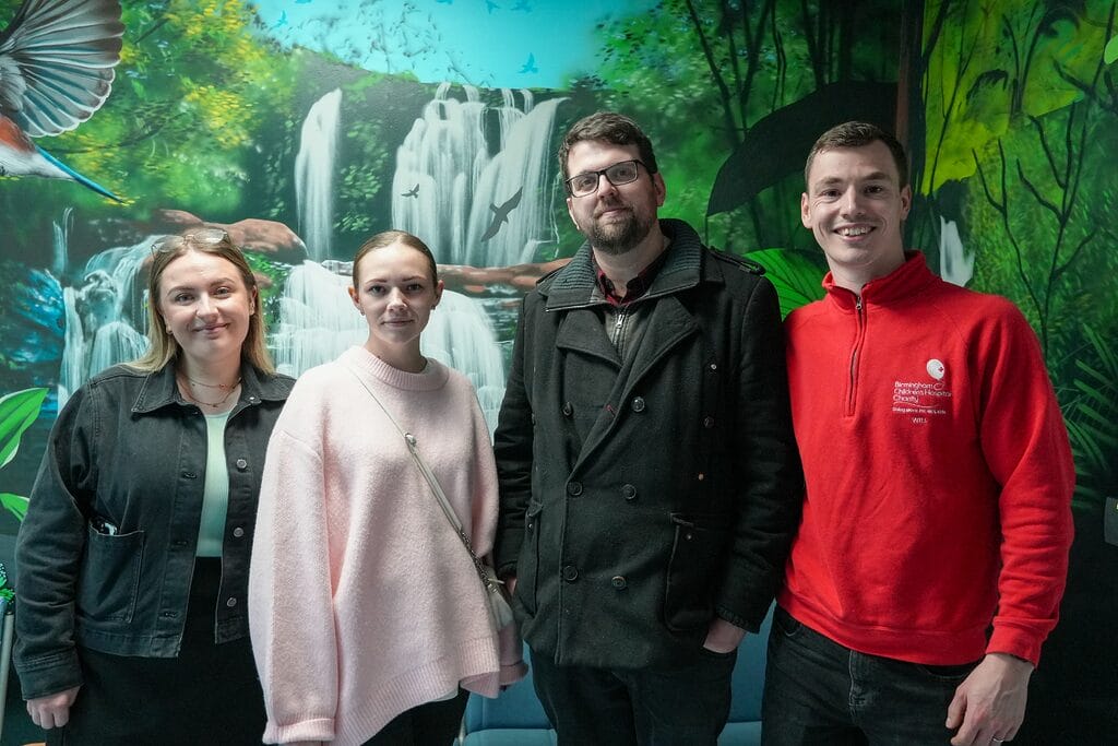 Gloworm team visit Birmingham Childrens Hospital