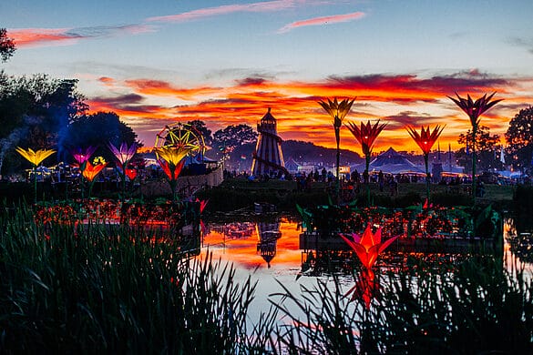 Shambala site lake landscape shot