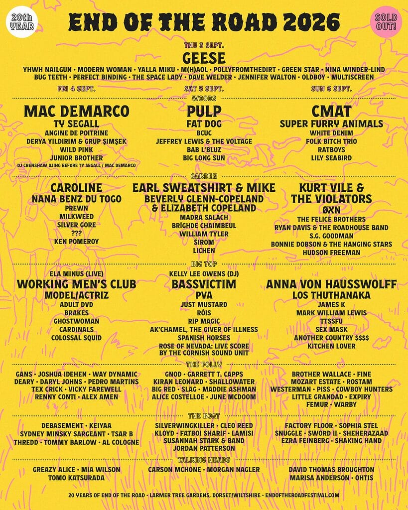 image 1 End of the Road 2026 day splits poster