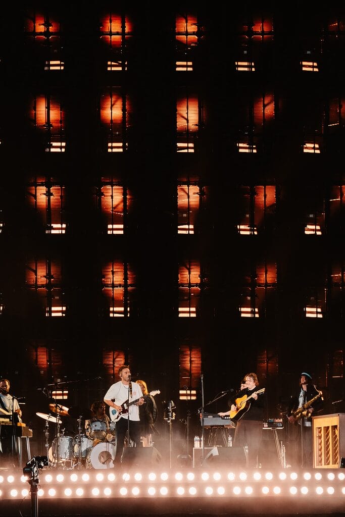 Lewis Capaldi and Sam Fender on stage at BST Hyde Park 2026